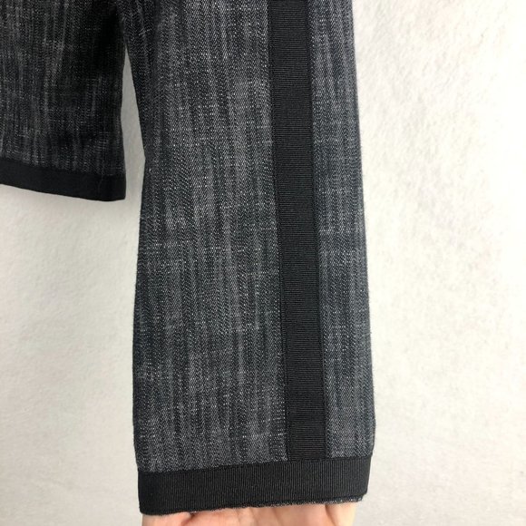 Larry Levine Stretch Women's Size Small Cotton Twill Black Cropped Jacket - Picture 7 of 10